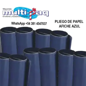 PLIEGO DE PAPEL AFICHE AZUL