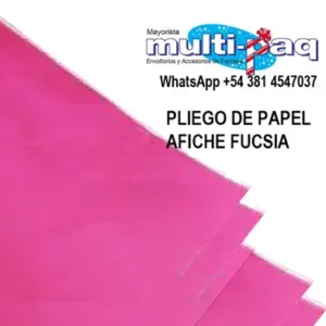 PLIEGO DE PAPEL AFICHE FUCSIA