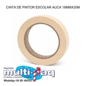 CINTA DE PINTOR ESCOLAR AUCA 18MMX20M