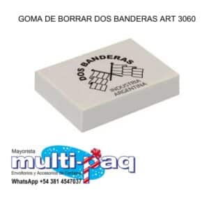 GOMA DE BORRAR DOS BANDERAS ART 3060