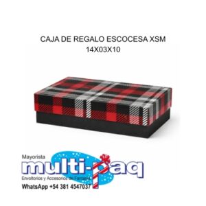 CAJA DE REGALO ESCOCESA XSM 14X03X10