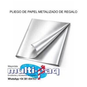 PLIEGO DE PAPEL METALIZADO DE REGALO