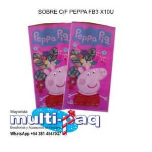 SOBRE C/F PEPPA FB3 X10U