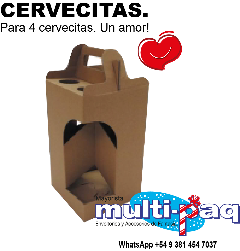 PACK PARA CERVECITAS X4 UNIDADES