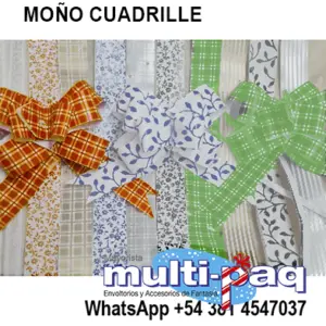 MOÑOS CUADRILLÉ NARANJA N°40 X50 UNIDADES