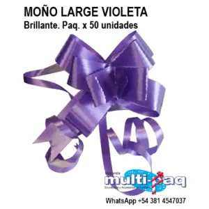 MOÑO MAGICO BRILLANTE VIOLETA LARGE