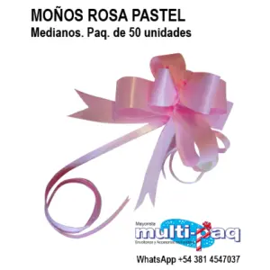 MOÑOS MAGICOS BRILLANTES ROSA PASTEL