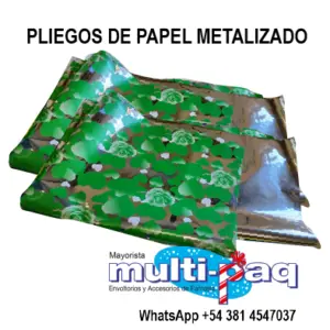 PLIEGO DE PAPEL PARA REGALO METALIZADO