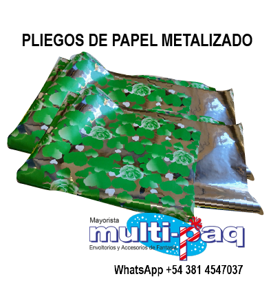 PLIEGO DE PAPEL PARA REGALO METALIZADO